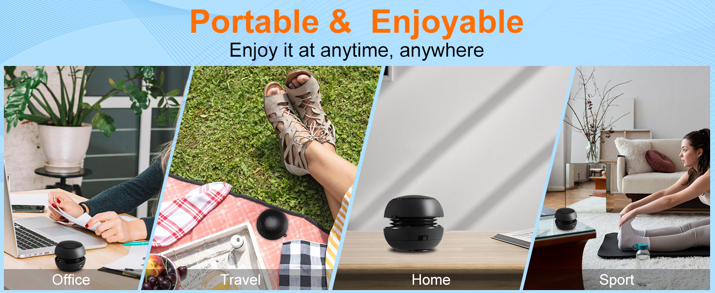 Small speaker mp3 player with speaker 3.5mm speakers mini speaker with aux input