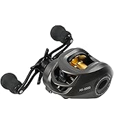 New AK Baitcasting Fishing Reel Lightweight Aluminum Spool Fishing Reel 17.6Lbs Drag Magnetic Bra...
