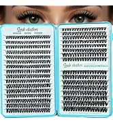 Wispy Lash Clusters 640pcs Eyelash Cluster Extensions 60D+80D Curl Individual False Eyelashes 9-1...