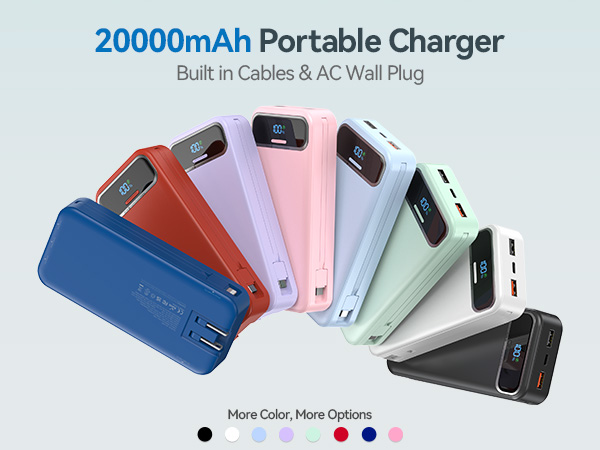 Portable charger AC wall plug