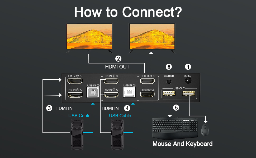 pc switch 2 monitore