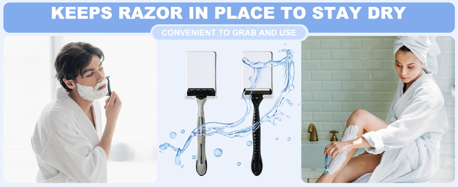 Adhesive Razor Holder