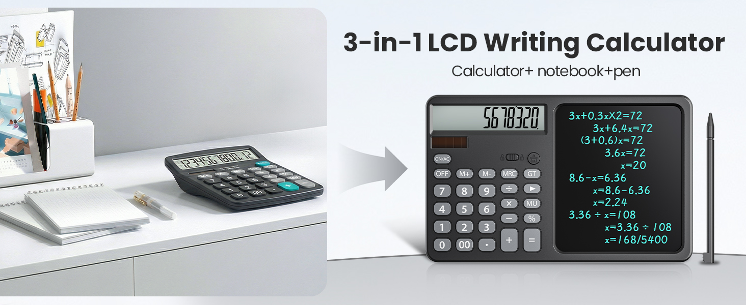 desk board buddy with calculator