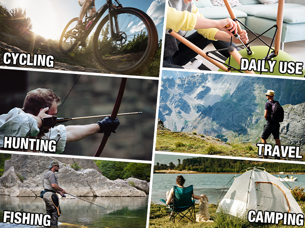 FOR CAMPING HUNTING CYCLING FISHING TRAVEL