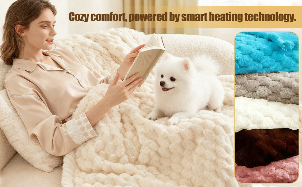 heated blanket electric throw heating