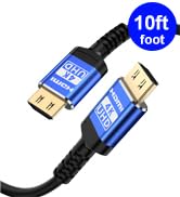 Adrenenjoyer 18Gbps hdmi cable 10 ft with Gripping Connectors,4k ultra high speed Ethernet 2.0 Fl...