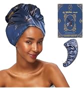 Kitsch Harry Potter x Satin Microfiber Hair Towel Wrap for Women - Super Absorbent, Quick Dry, An...