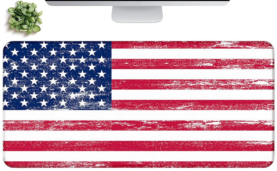 Large Elongated Gaming Mouse Pad With Stitched Edges