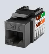 VCELINK Cat6 RJ45 Keystone Jack UL-Listed 10-Pack, Slim Profile Ethernet Cat5e Cat5 Jacks