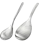 Suwimut 2 Pack Skimmer Slotted Spoon, 13.6 Inch Large Stainless Steel Skimmer Ladle Spoon Spider ...