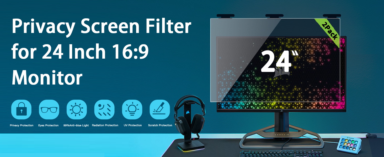 2 Pack Magnetic Privacy Screen