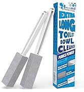 [2 Pack] Pumice Stone for Toilet Cleaning, Pumice Cleaning Stone Toilet Bowl with Extra Long Hand...