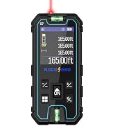 RockSeed S7C Laser Measuring Tool 165FT, Red Beam Laser Measure with Rotatable HD IPS Color Scree...