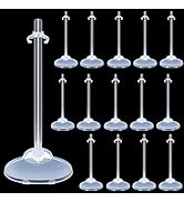 BieFuDan 20Pcs Doll Stands Display Holders, Transparent Plastic Mini Doll Display Stand Support f...