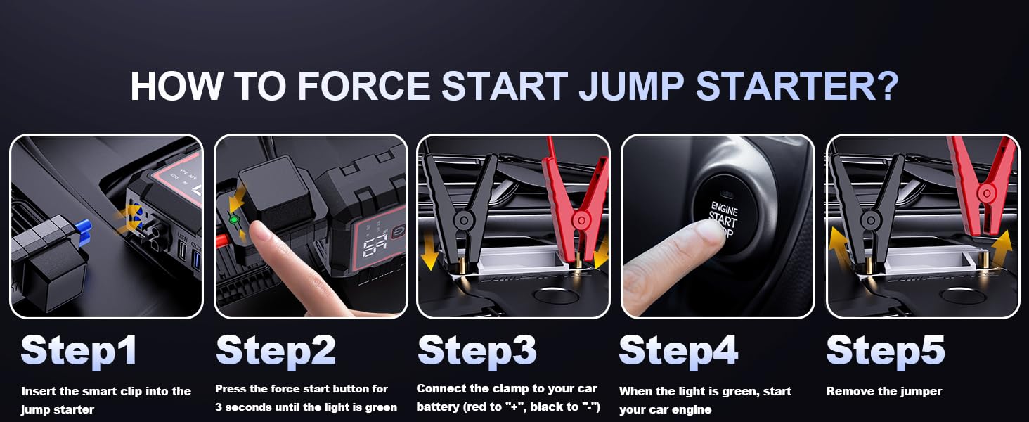 Force Start jumper cable engineaForce Start jumper cable engine