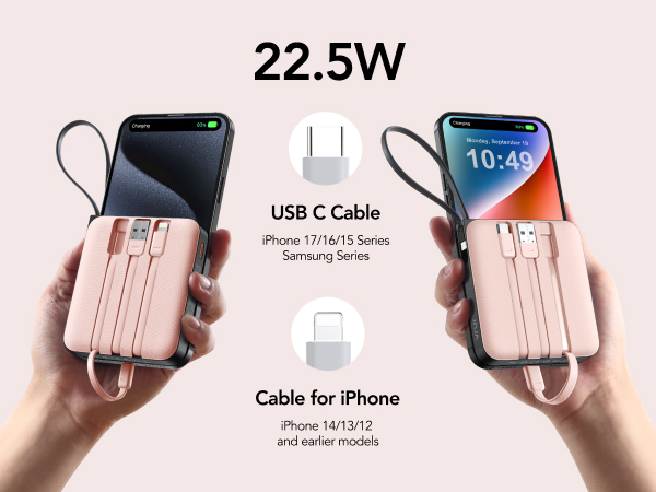 iphone portable charger fast charging