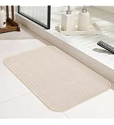 Yinglay Bathroom Rugs Mat Non Slip 24" x 16", Ultra Thin Small Bath Mat Quick Drying Absorbent Fl...