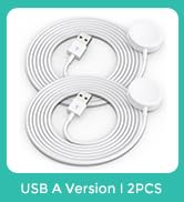2Pack Upgraded for Apple Watch Charger USB Magnetic Wireless Fast iWatch Charger Portable Compati...