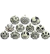 SPN-FOR1 Set of 12 Ceramic Drawer Knobs Tomato &amp; Melon Knobs Cupboard Glass Door Knobs Dresse...