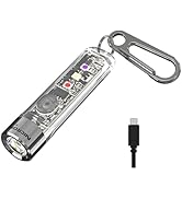 NICRON K11 Rechargeable Keychain Flashlight Lightweight,400 Hight Lumen with Extra 4 Sidelight, I...