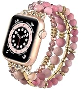 VISOOM Beaded Boho Bracelet Compatible for Apple Watch Band 40mm/38mm/41mm/42mm Series 10 9 8 7 S...