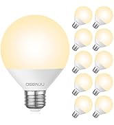 DEGNJU LED Vanity Light Bulbs, 60W Equivalent, Bathroom Light Bulbs 2700K Soft White, 800 Lumens,...