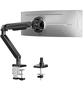 ErgoFocus Heavy Duty Single Monitor Arm for Max 42 Inch Screens, Monitor Mount for Desk Supports ...
