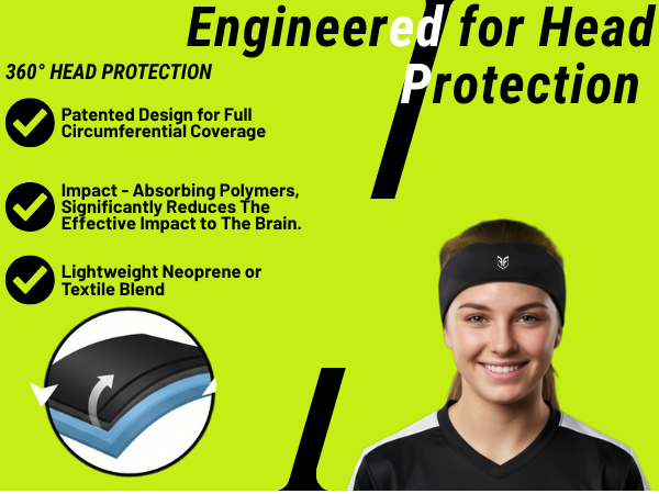 protective headband, soccer headguard, impact headband, concussion band, sports headgear