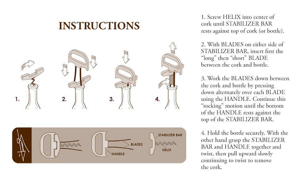 The Durand Instruction for removing vintage corks whole