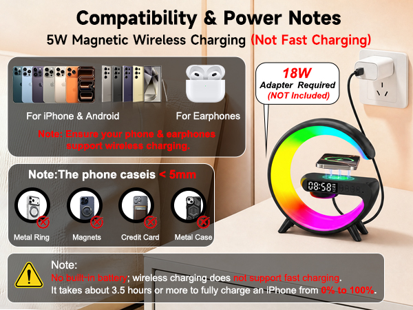 alarm clock with charger