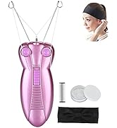 WAYCOM Ladies Facial Hair Remover Electric Women's Beauty Epilator Facial Threading Hair Removal ...