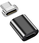 Sisyphy Magnetic USB C Adapter, 24Pins Type-C Connector Conpatible with Thunderbolt3, 100W PD Cha...