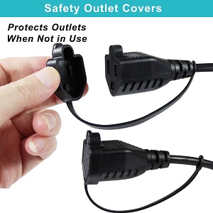 16AWG SJTW Heavy Duty Outside Household Extension Cable for Outdoor Lights