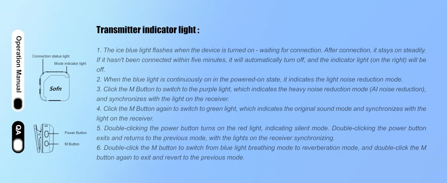 Sofn mic User guideline