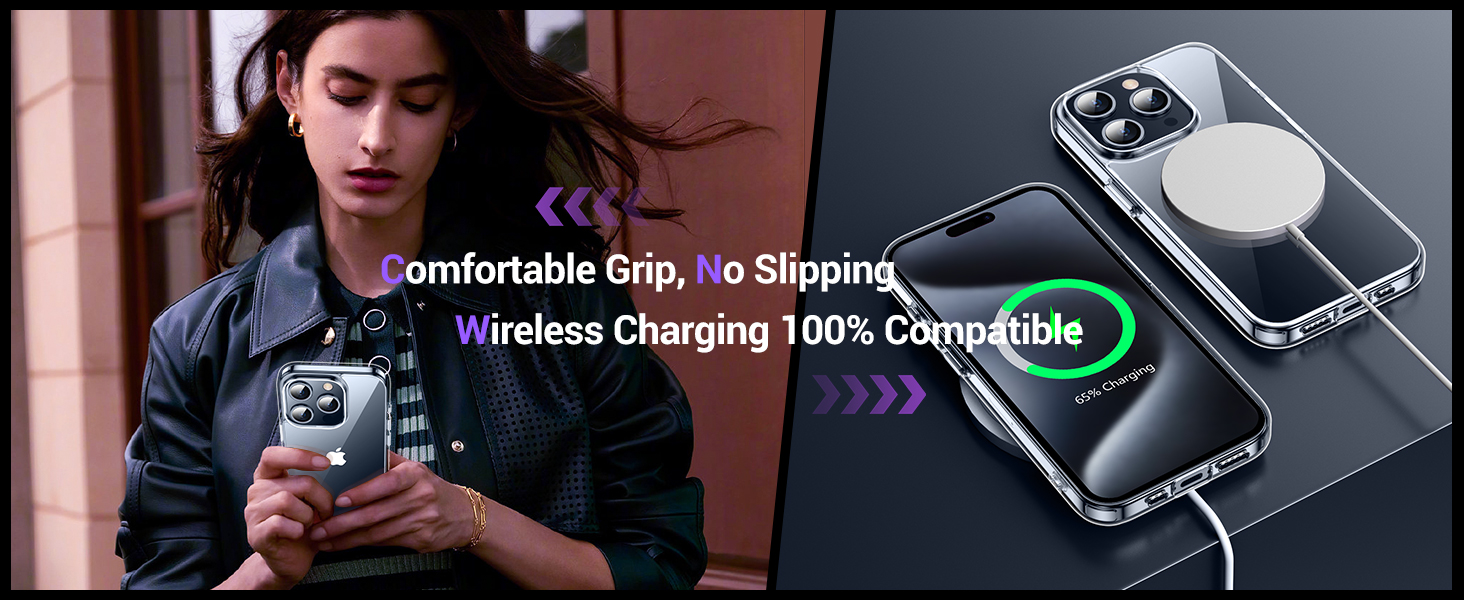 iPhone 15 Pro Max Case Support Wireless Charging
