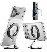 SUPERONE [2026 Upgraded] Magnetic Phone Grip for MagSafe Kickstand, Removable Gym Dual-Side Magne...