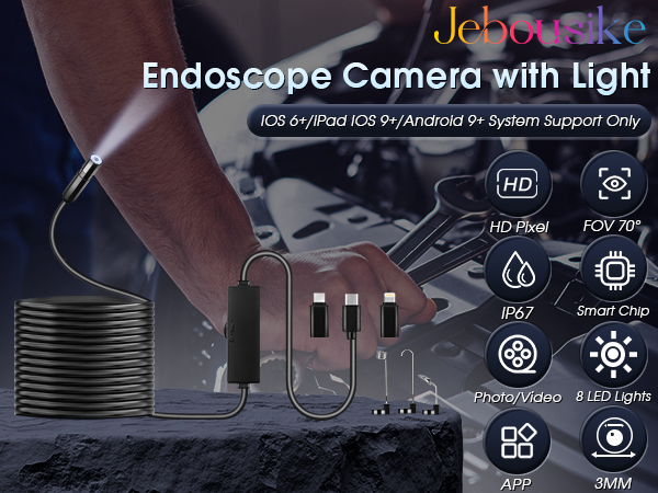 Endoscope Camera with Light