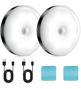 GLVSAE Under Cabinet Lighting, Rechargeable Motion Sensor Night Light, LED Sensor Light, Cool Whi...
