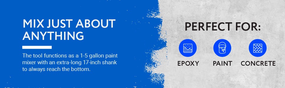 Paint mixer attachment for drills