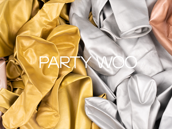 PartyWoo Silver Balloons