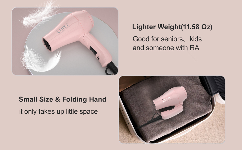 foldable hair dryer