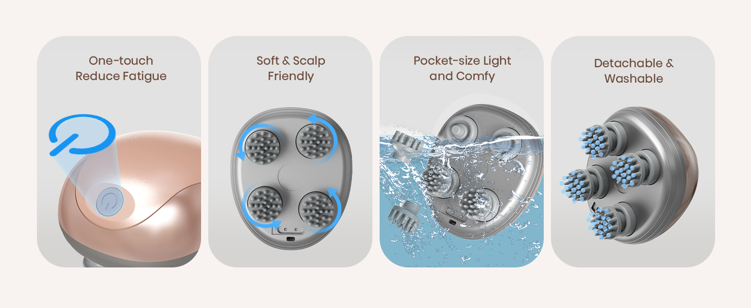cotsoco Electric Pet Massager for Cats and Dogs Care, Handheld Head Scalp Massager Gifts for Pets