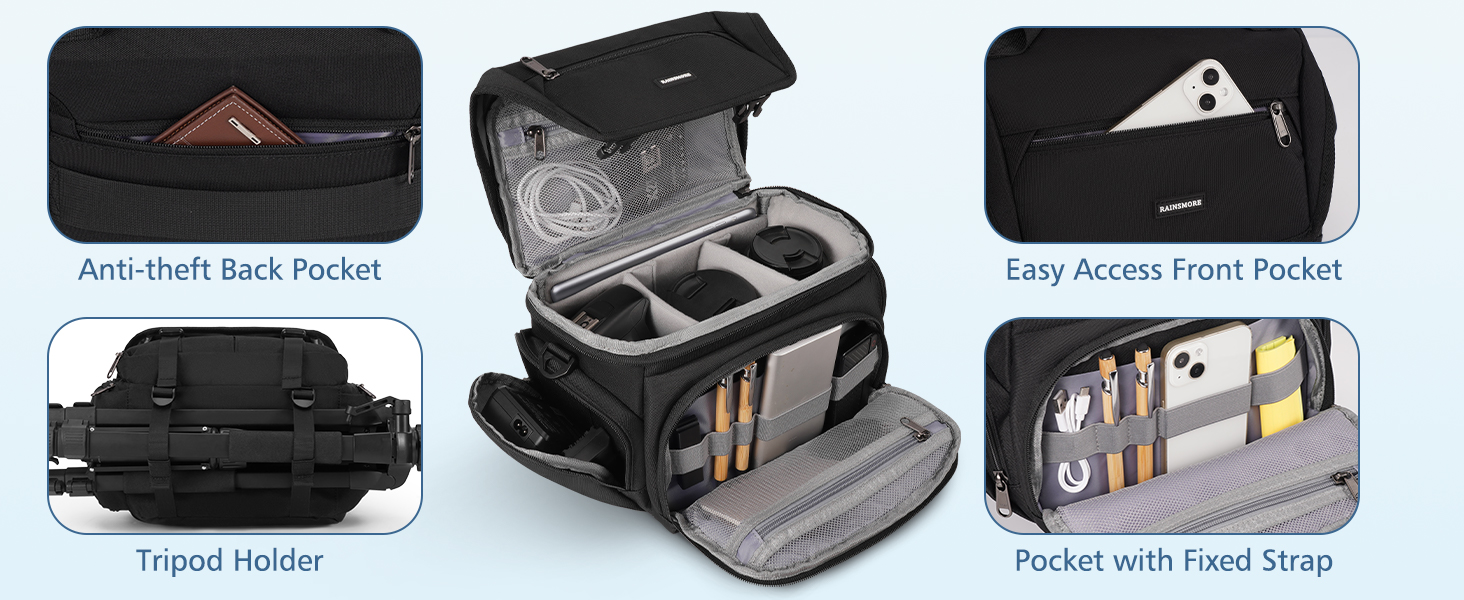DSLR/SLR/Mirrorless Camera Sling Bag for Photographers