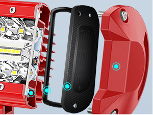 LED Light Bar Triple Row Spot Flood Combo Lights Driving Light