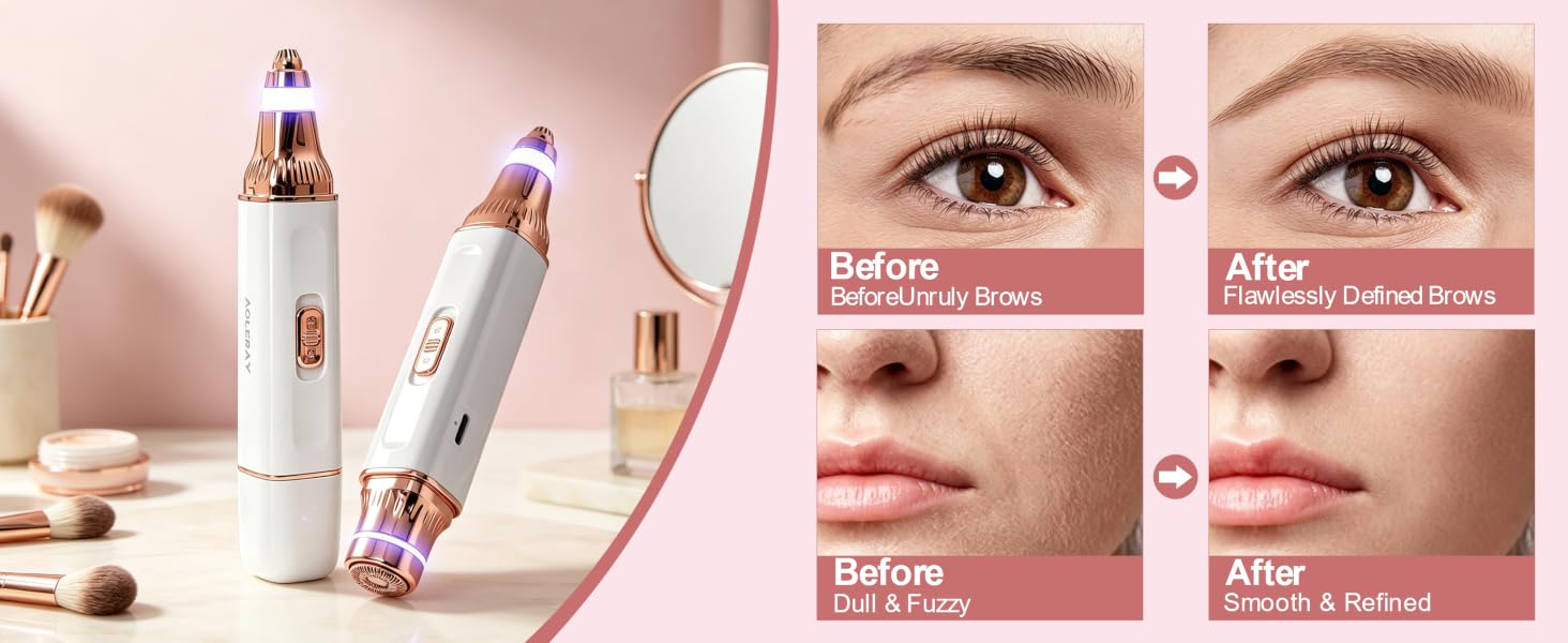 Eyebrow Trimmer and Facial Hair Remover