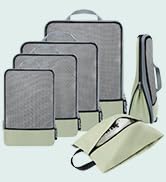 BAGAIL 4 Set/6 Set/8 Set Compression Packing Cubes Travel Accessories Expandable Packing Organize...