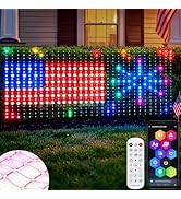 echosari Smart Net Lights Outdoor, 4Ft x 10Ft 600 LED Net Lights RGB&amp;IC with App/Remote Control, ...
