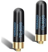 TIDRADIO TD-805S Ham Radio Short Antenna 1.96inch Enhanced Ver. Long Range Dual Band VHF/UHF 144/...