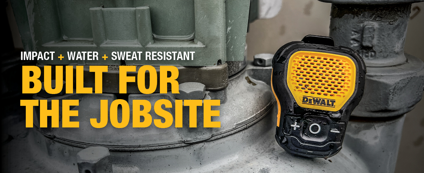 Outdoor speaker comes with a handy carry pouch and features an IP56 rating for dust and water