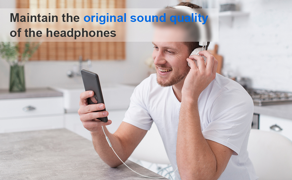 USB C to 3.5mm Female Headphone Jack Adapter, Type USB C to Aux Audio Dongle Cable Cord